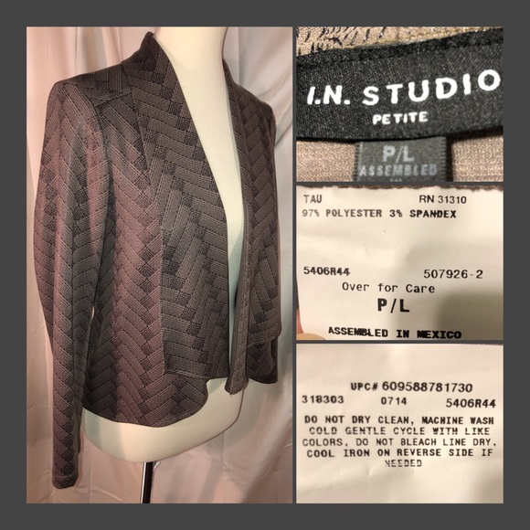 LAST CHANCE! Donating on 30 January! Relaxed Brown Jacket with Shawl Collar - Picture 2 of 2